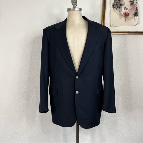 Zanella Zanella Wool 2 Button Sports Coat Blazer Size 44R - 1 Thumbnail