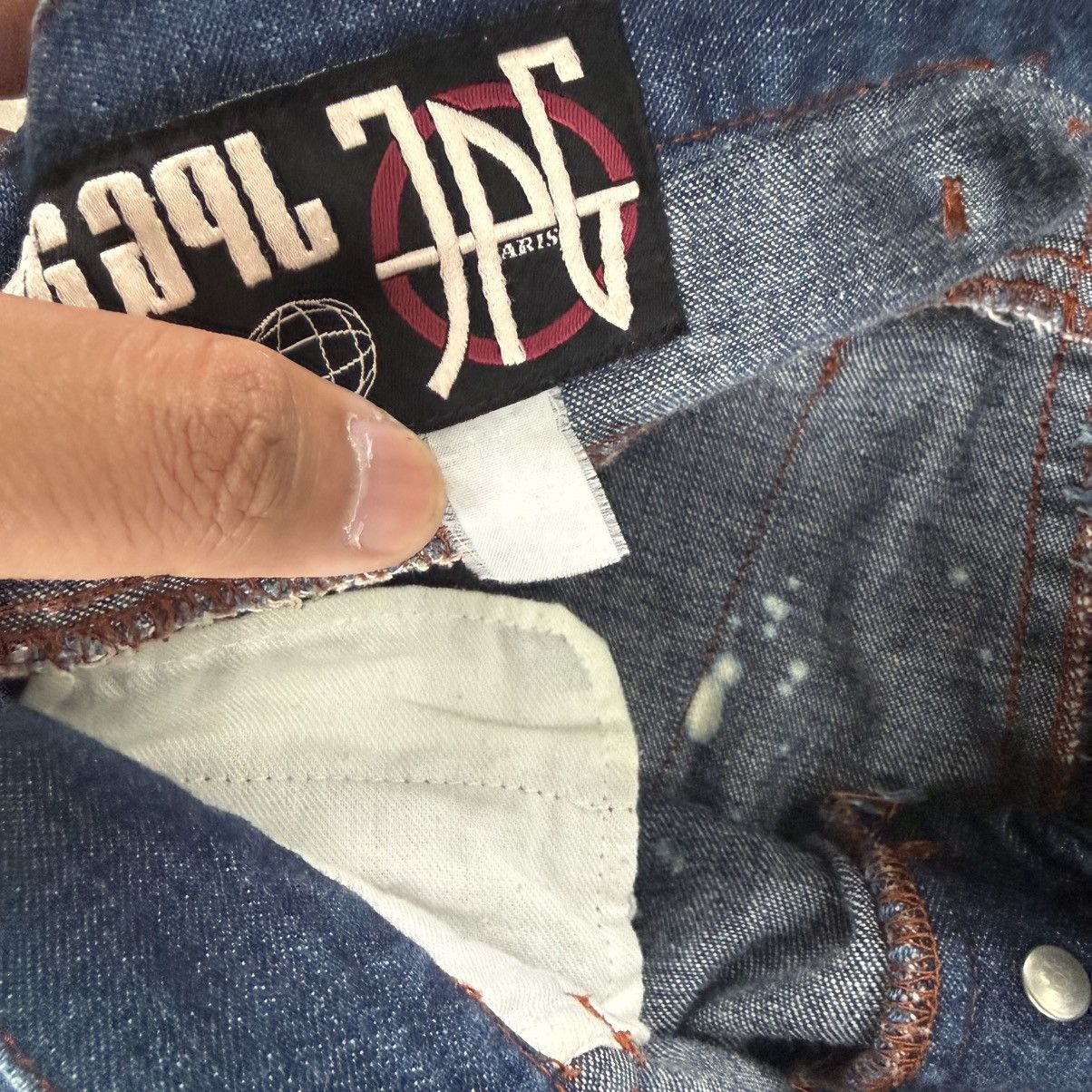 Jean Paul Gaultier Vintage JPG Jean Paul Gaultier Acid Wash Denim Skirt Size 29" - 10 Thumbnail