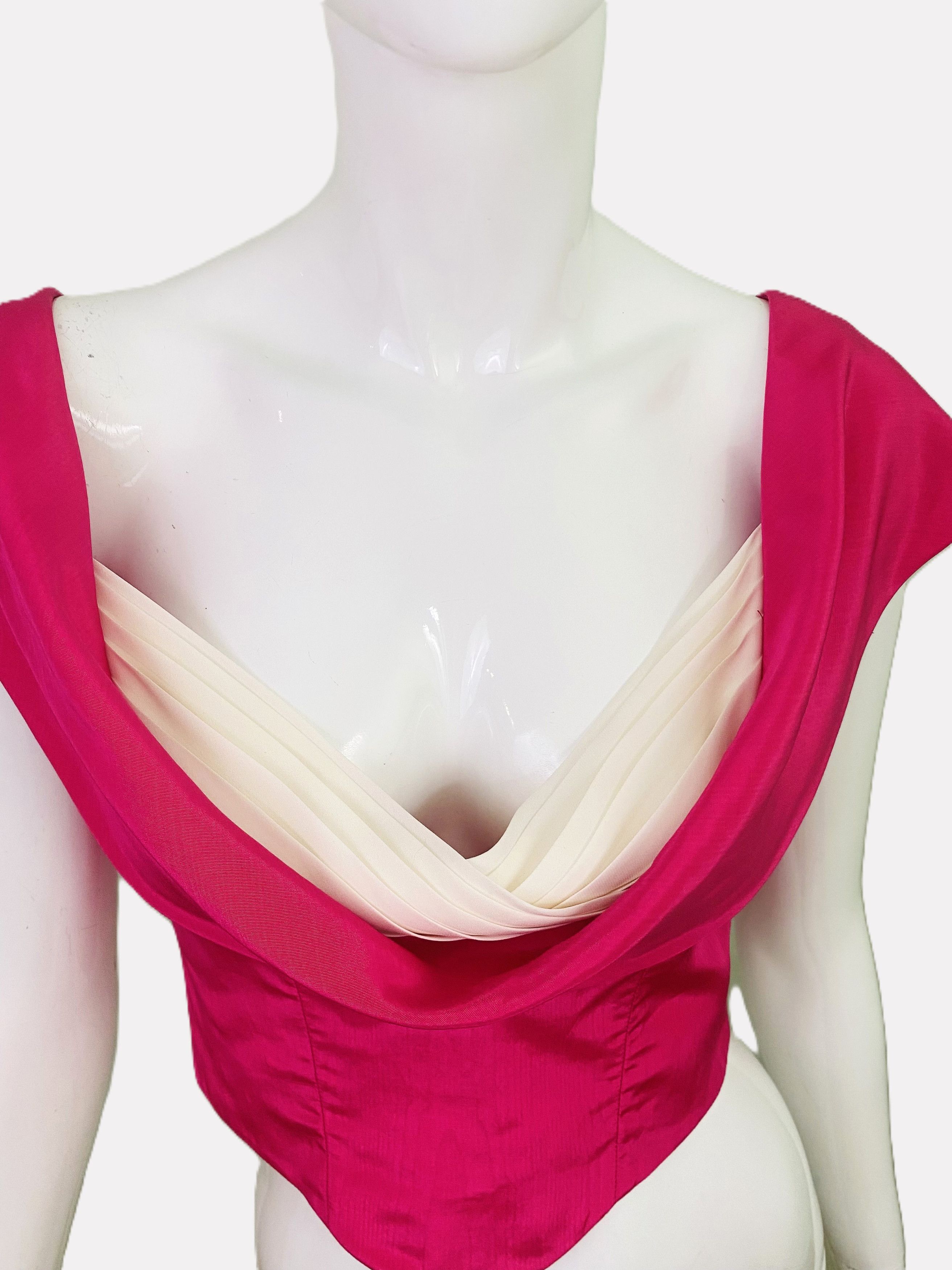 Moschino Moschino Couture Pink Small Pirate Top Corset Bustier Size S / US 4 / IT 40 - 2 Thumbnail