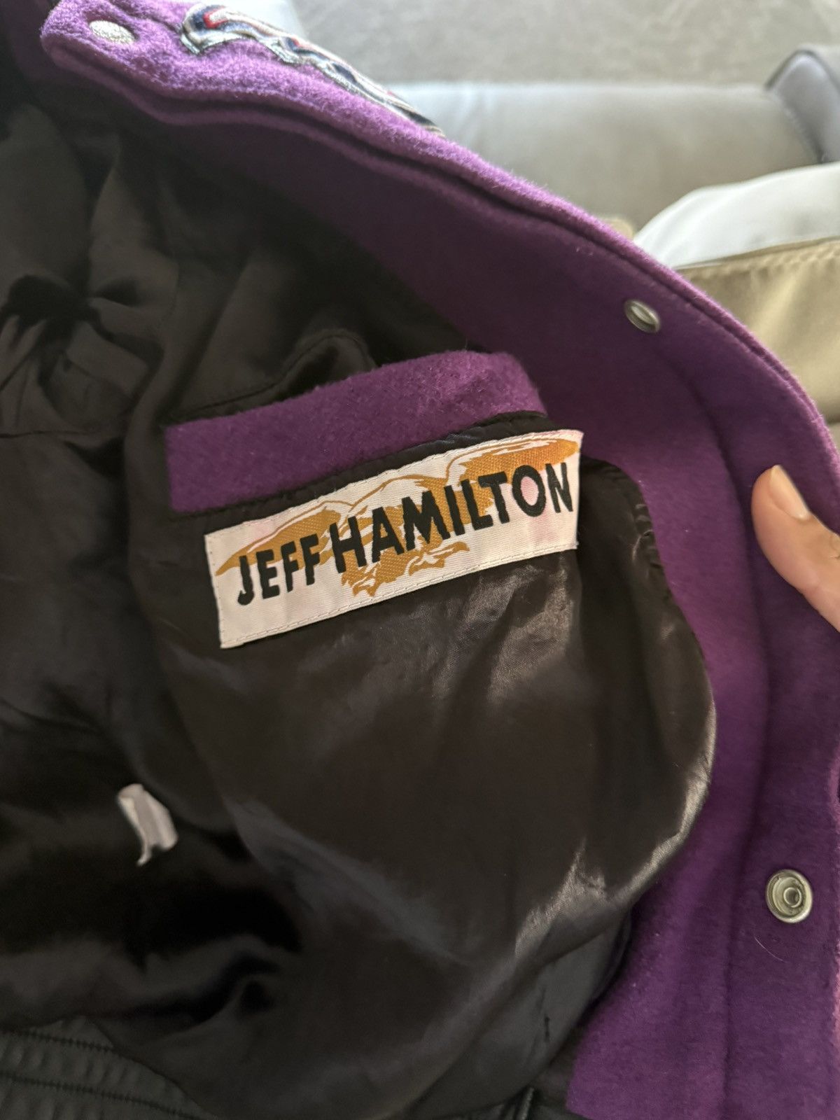 Jeff Hamilton RARE*** VINTAGE 90s JEFF HAMILTON WOOL NBA JACKET Size US M / EU 48-50 / 2 - 4 Thumbnail
