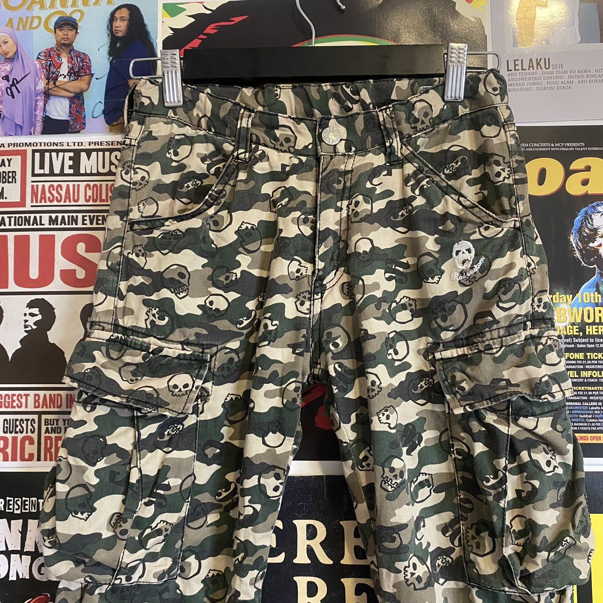 Vintage Vintage Rad Custom Special Sherpa Lined Skull Print Pants Size US 26 / EU 42 - 2 Thumbnail