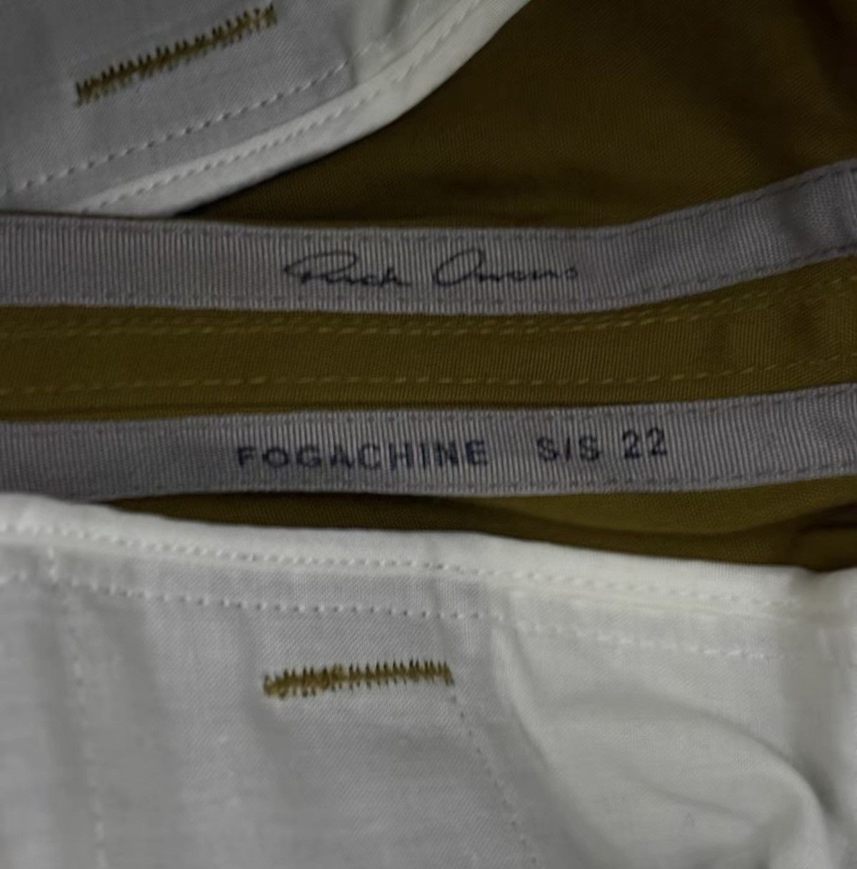 Rick Owens Rick Owens RO Main Line 22SS Yellow Waxed Bomber Pants Size US 33 - 6 Thumbnail