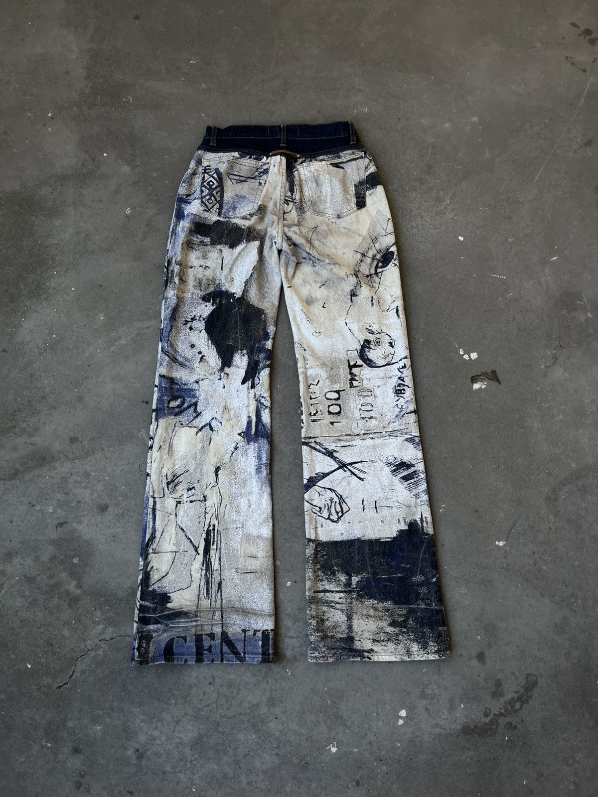 Just Cavalli Just Cavalli Art Print Napoleon Jeans - 2000s archieve piece Size US 30 / EU 46 - 7 Thumbnail