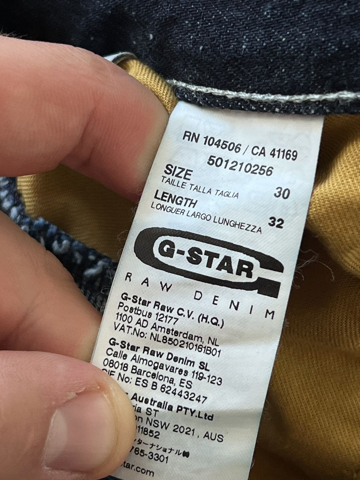 G-Star Y2K G-Star Raw ARC 3D Loose Tapered Braces Opium 03301 Jeans Size US 30 / EU 46 - 20 Thumbnail