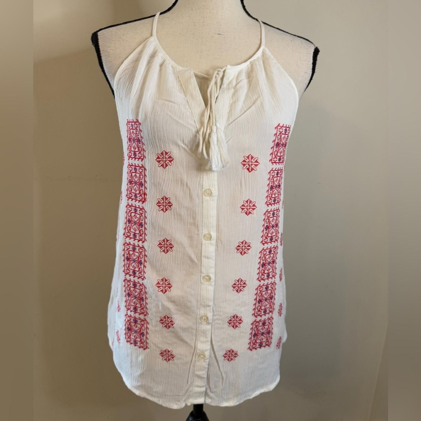 Other Rose & Rhyme embroidered sleeveless gauzy top SZ XS Size XS / US 0-2 / IT 36-38 - 1 Thumbnail