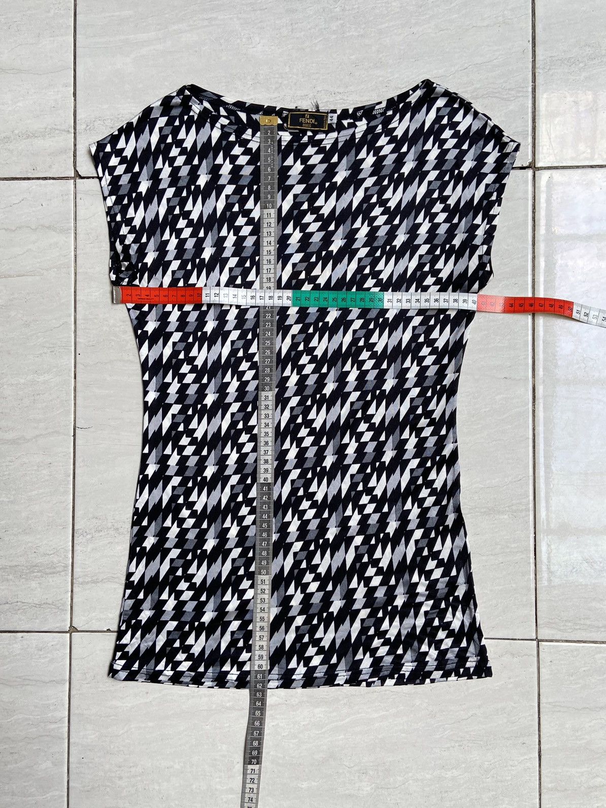 Fendi FENDI Motive T-shirt Size US XXS / EU 40 - 7 Thumbnail