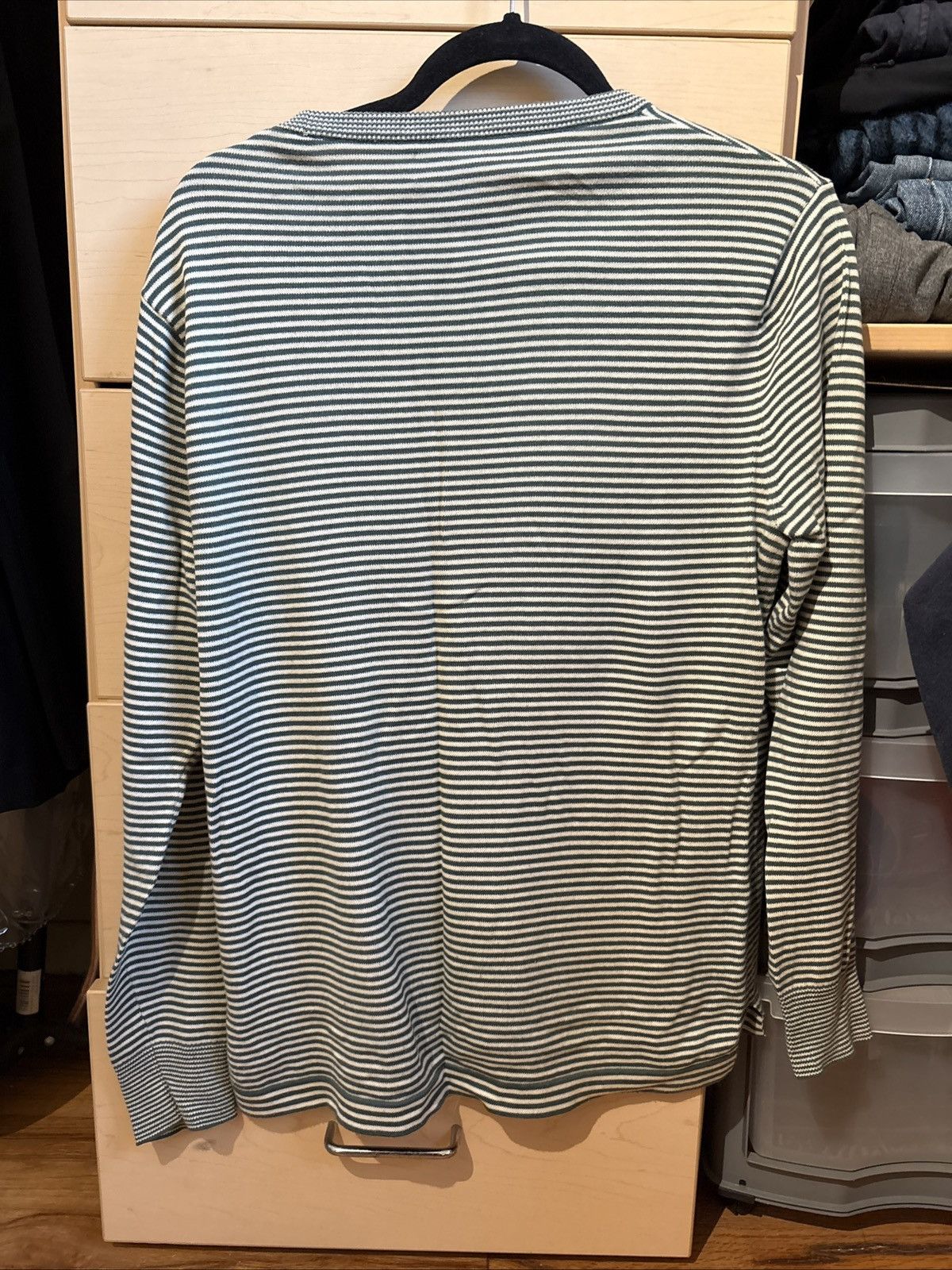 J.Crew J Crew Crewneck Sweater Men’s Medium Green Stripes Size US S / EU 44-46 / 1 - 2 Thumbnail