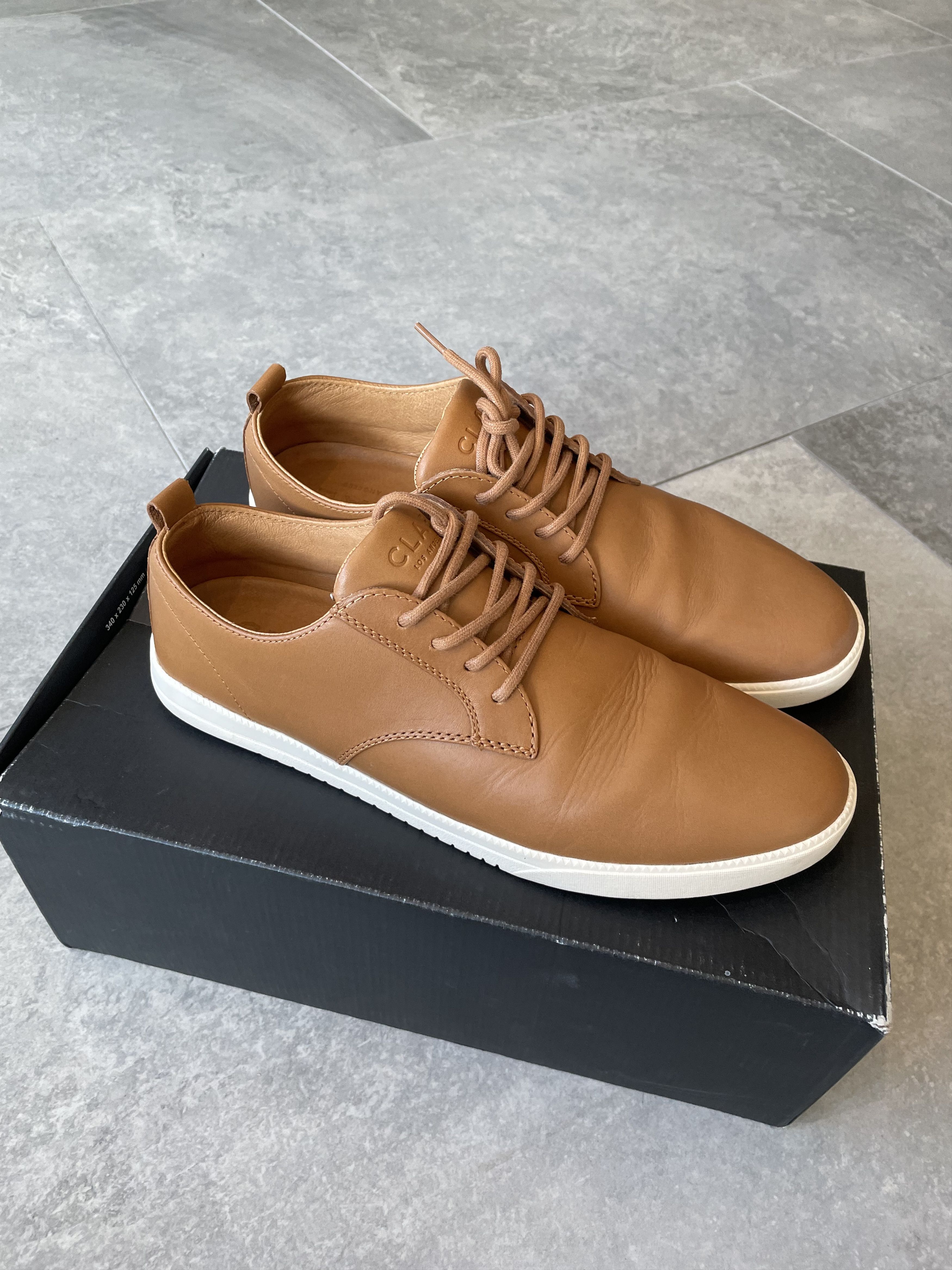 CLAE Clae - Ellington Cashew Brown Leather Size US 11.5 / EU 44-45 - 1 Thumbnail