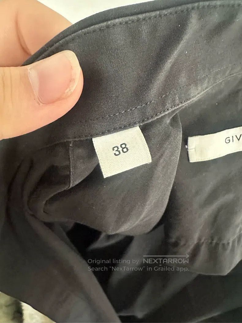 Givenchy Givenchy Black Collar Design Shirt Size XS / US 0-2 / IT 36-38 - 4 Thumbnail