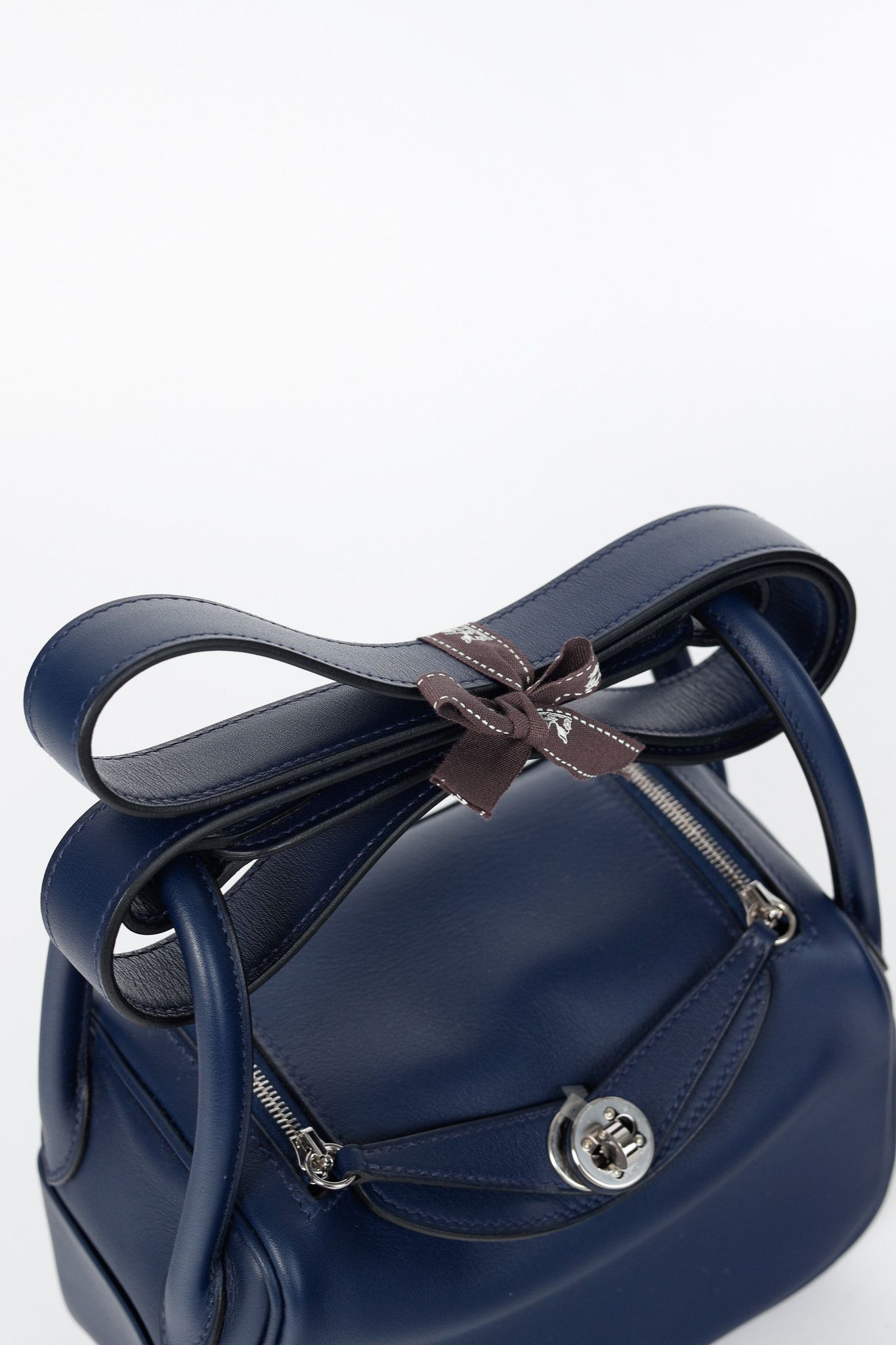 Hermes Hermes Lindy II Mini Verso Bleu Navy Swift Shoulder Bag Size ONE SIZE - 6 Thumbnail