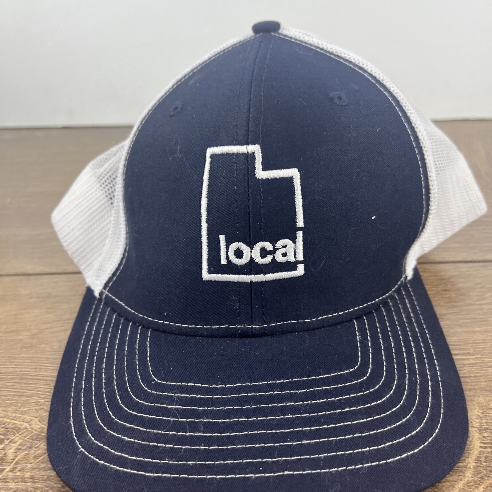 Other Local Snapback Hat Blue Hat Adjustable Adult Size Blue Hat C Size ONE SIZE - 5 Thumbnail