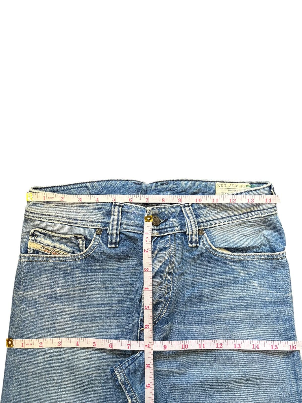Diesel Vintage Italy Diesel Trouleg Faded Wash Distress Flare Jeans Size US 28 / EU 44 - 6 Thumbnail