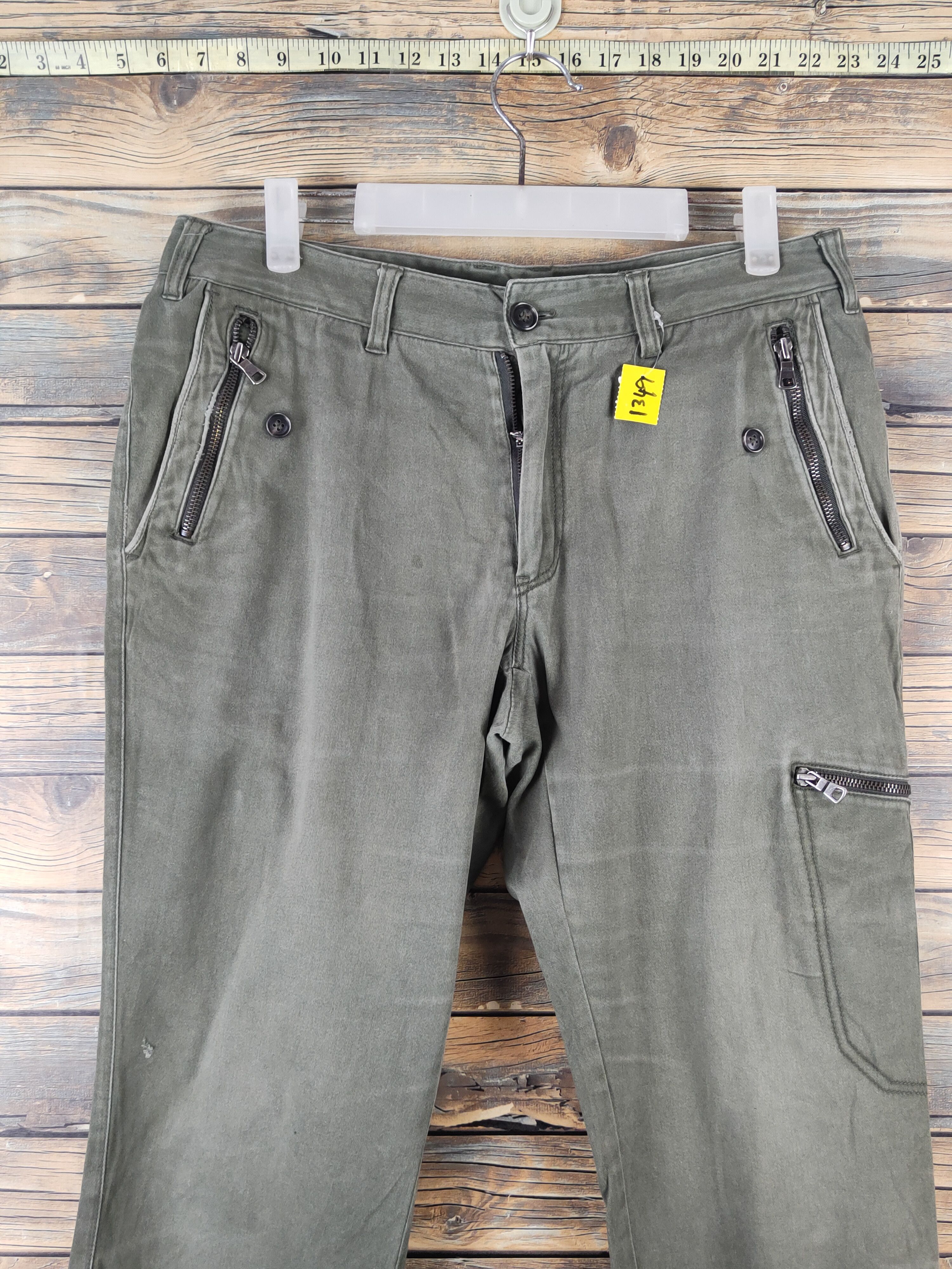 Japanese Brand DL Class 5 Green Multipocket Tactical Cargo Pants #1349 Size US 32 / EU 48 - 2 Thumbnail