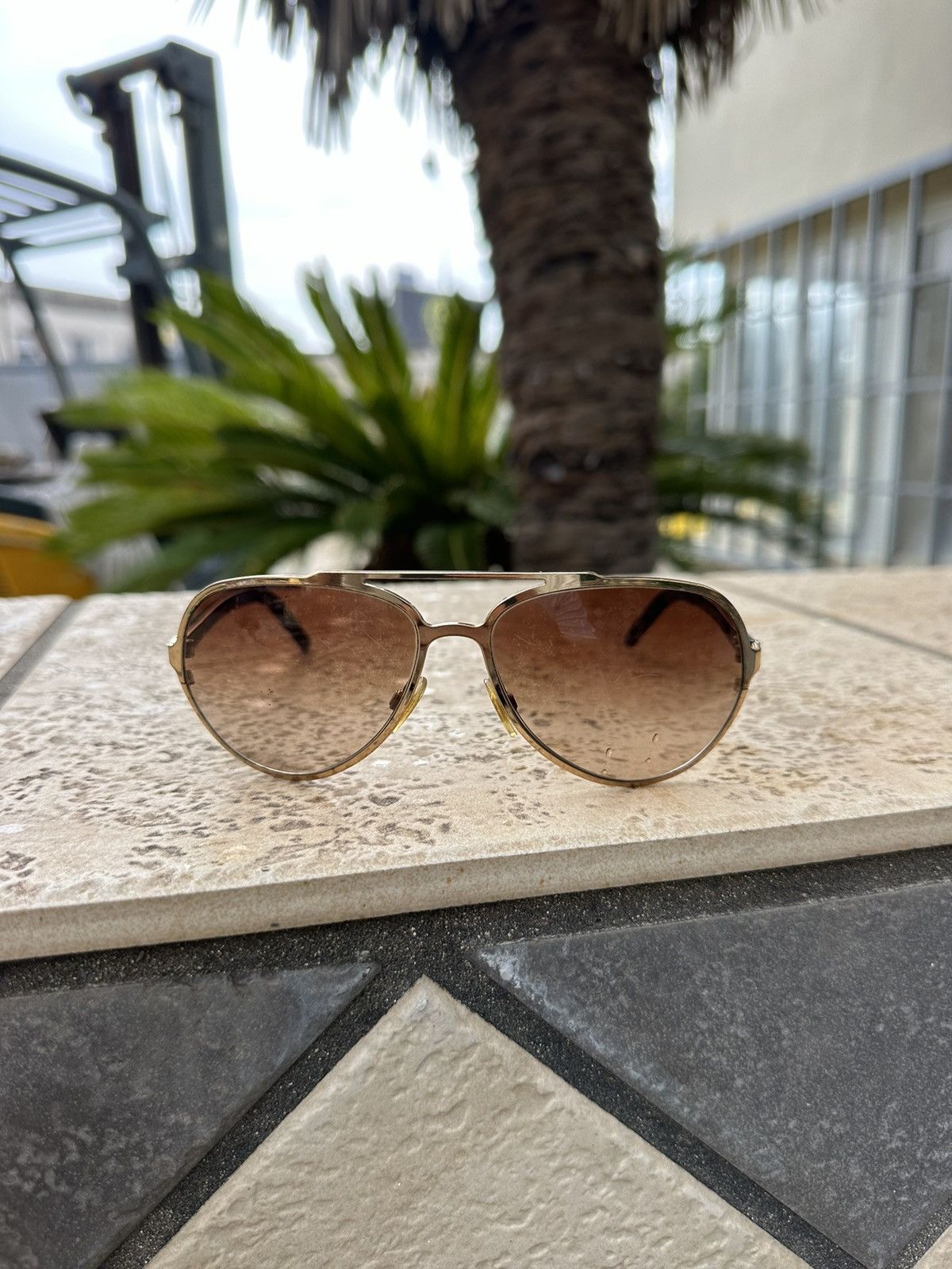 Dolce & Gabbana Dolce&Gabbana Sunglasses Vintage Aviator DG 2081 Size ONE SIZE - 2 Thumbnail