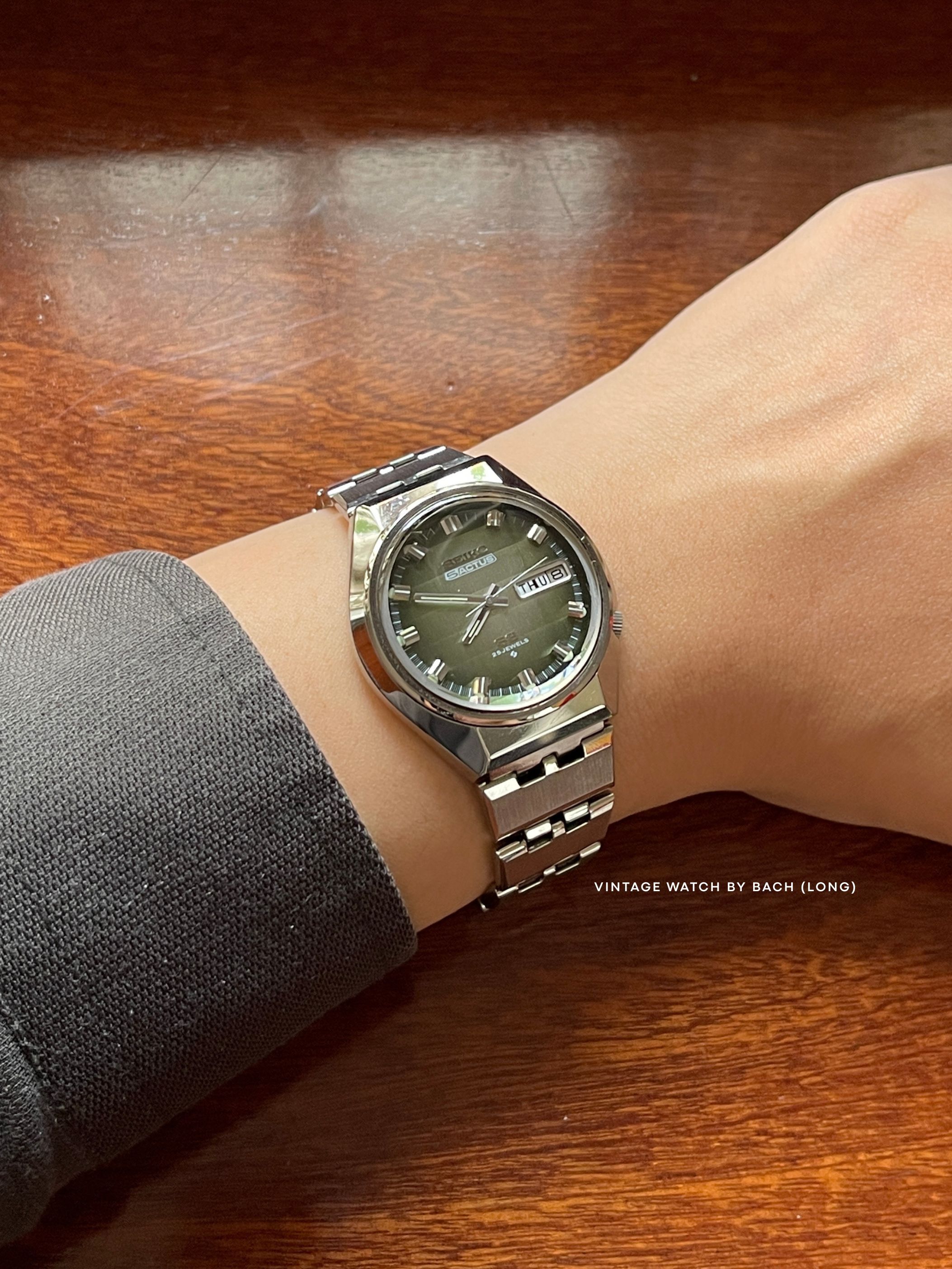 Seiko Vintage Seiko 5 Actus 6106-7690 Gradient Green Dial Size ONE SIZE - 8 Thumbnail
