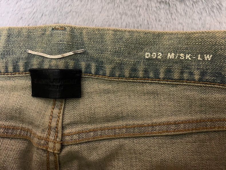 Saint Laurent Paris saint Laurent paris19ss D02 Yellow Mud Wreck Jeans 2503-Ne Size US 30 / EU 46 - 3 Thumbnail