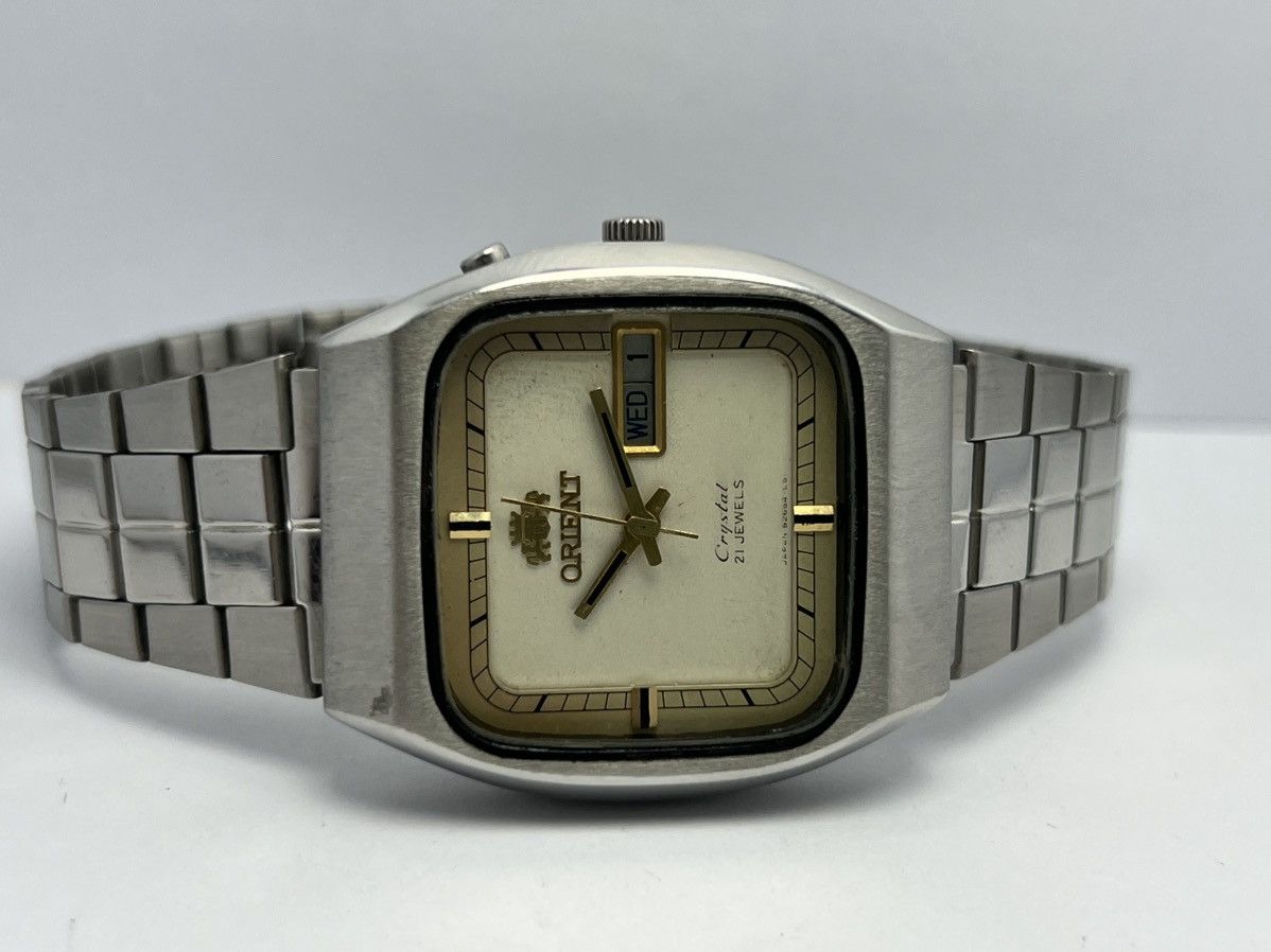 Orient Vintage Orient Automatic wrist Watch Day/Date Japan Size 36 - 9 Thumbnail