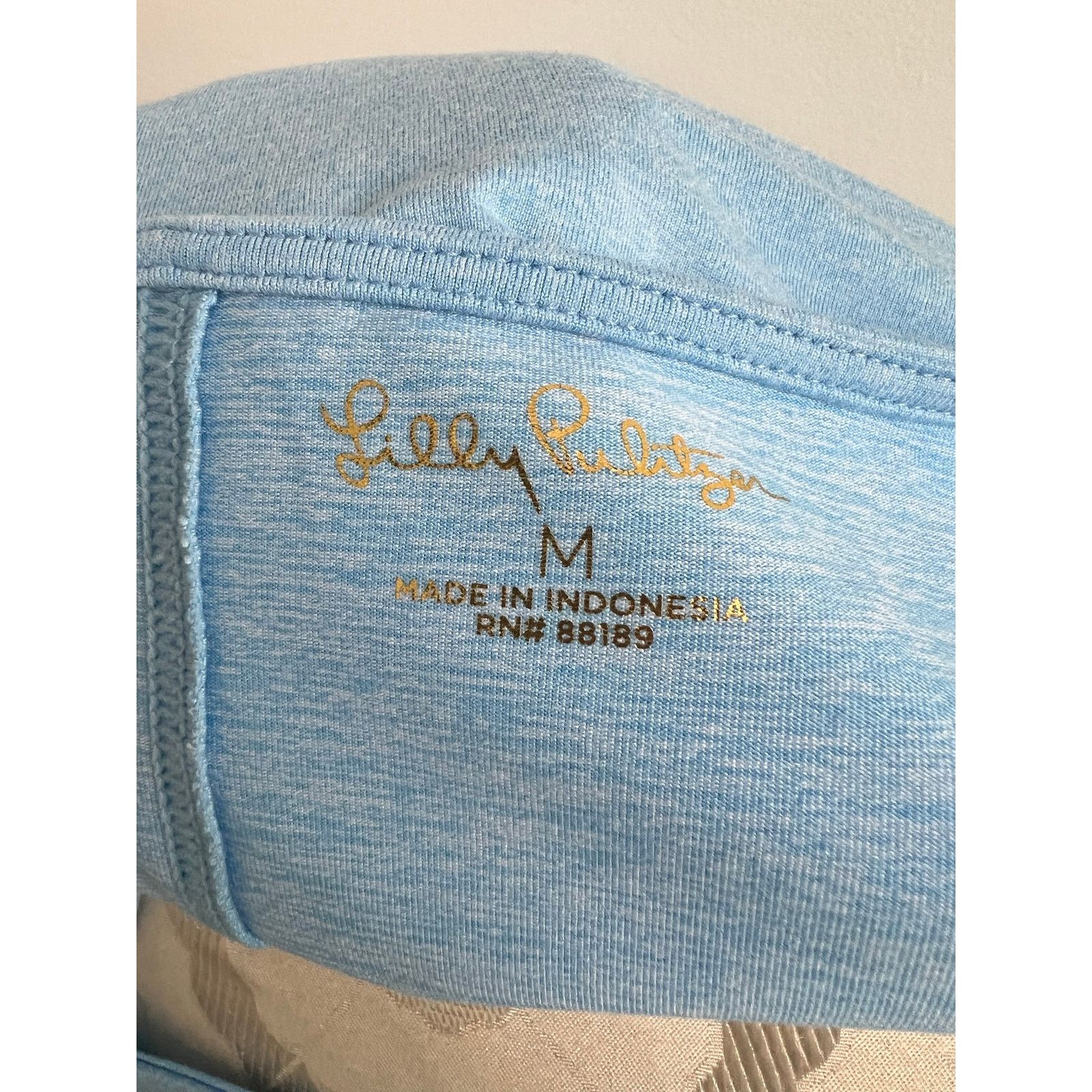 Lilly Pulitzer Lilly Pulitzer Baby Blue Casual Long Sleeve Blouse Medium Size M / US 6-8 / IT 42-44 - 5 Thumbnail