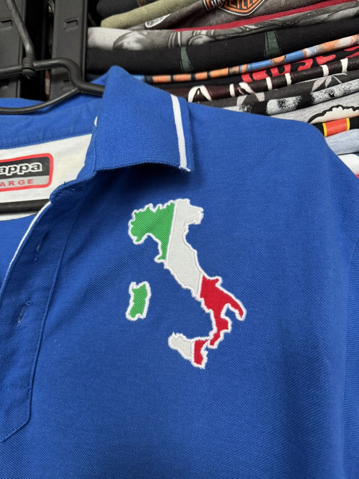 Kappa Kappa Italy polo tee Big logo Size US L / EU 52-54 / 3 - 4 Thumbnail
