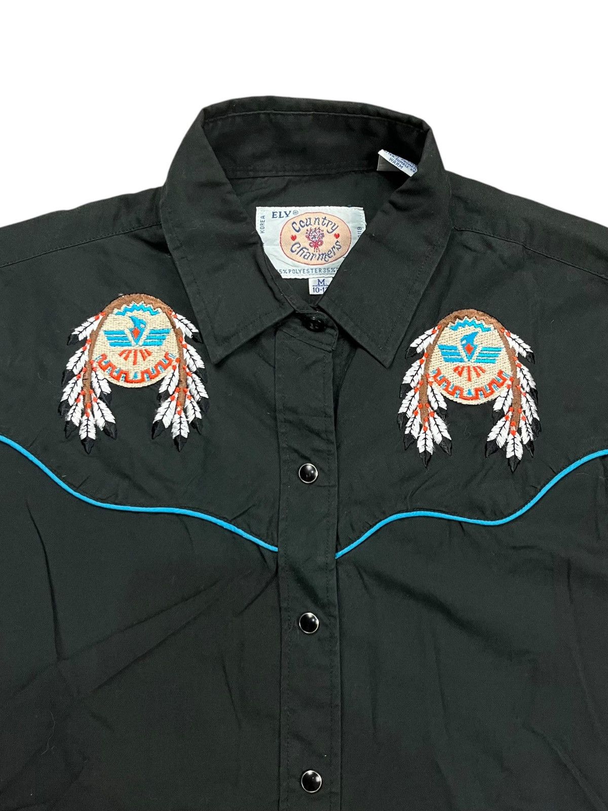 If Six Was Nine 1990s Country Charmers - Ethnic Button Shirt Size US M / EU 48-50 / 2 - 3 Thumbnail