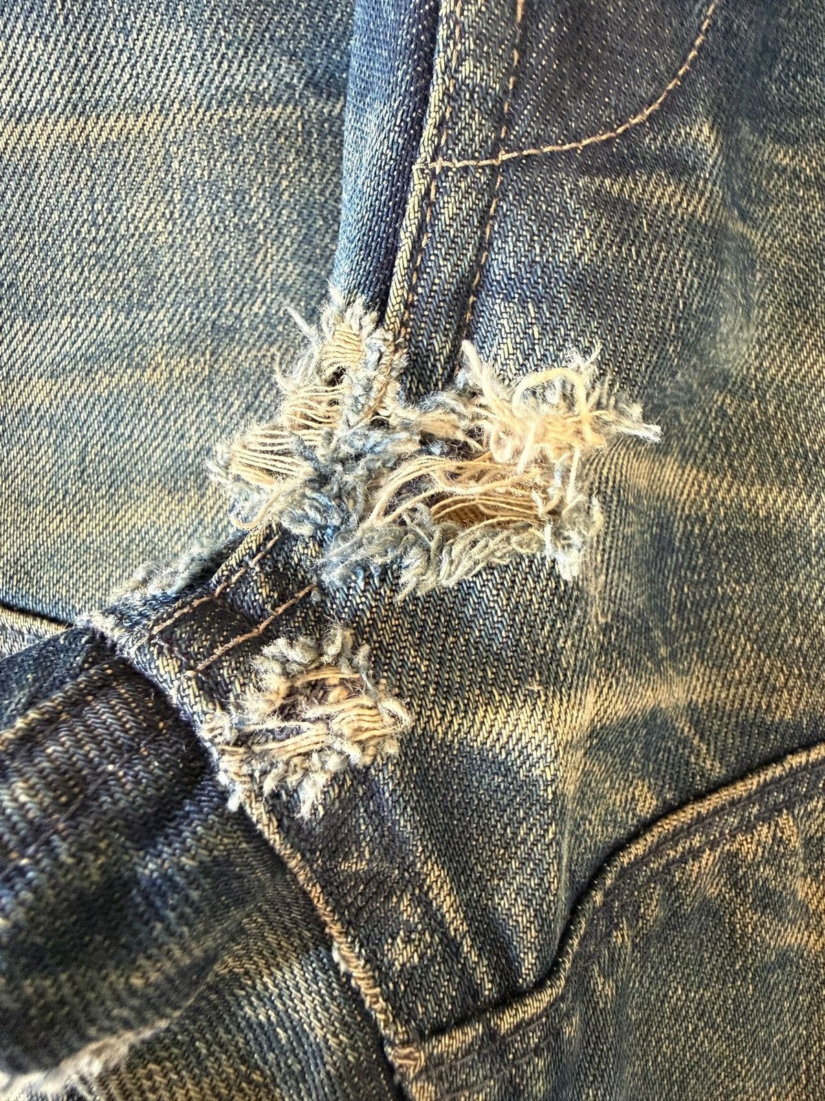 G-Star Vintage G Star Mud Wash Distressed Jeans Size US 32 / EU 48 - 3 Thumbnail