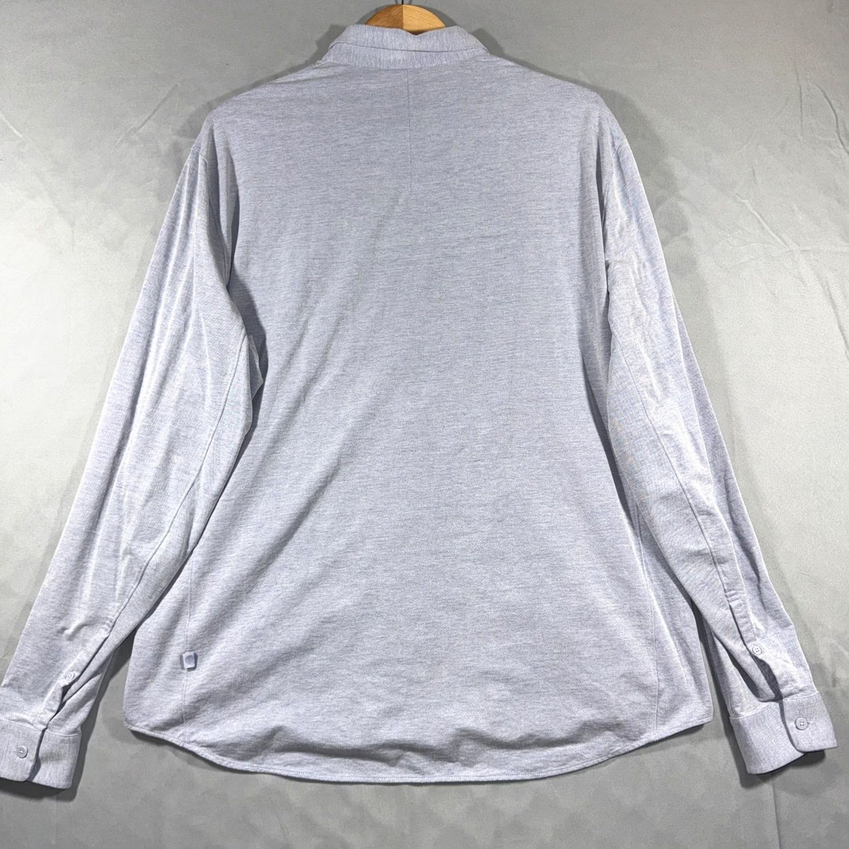 Lululemon Lululemon Athletica Shirt Mens 2XL Gray Jersey Knit Button Front Long Sleeve Size US XXL / EU 58 / 5 - 2 Thumbnail