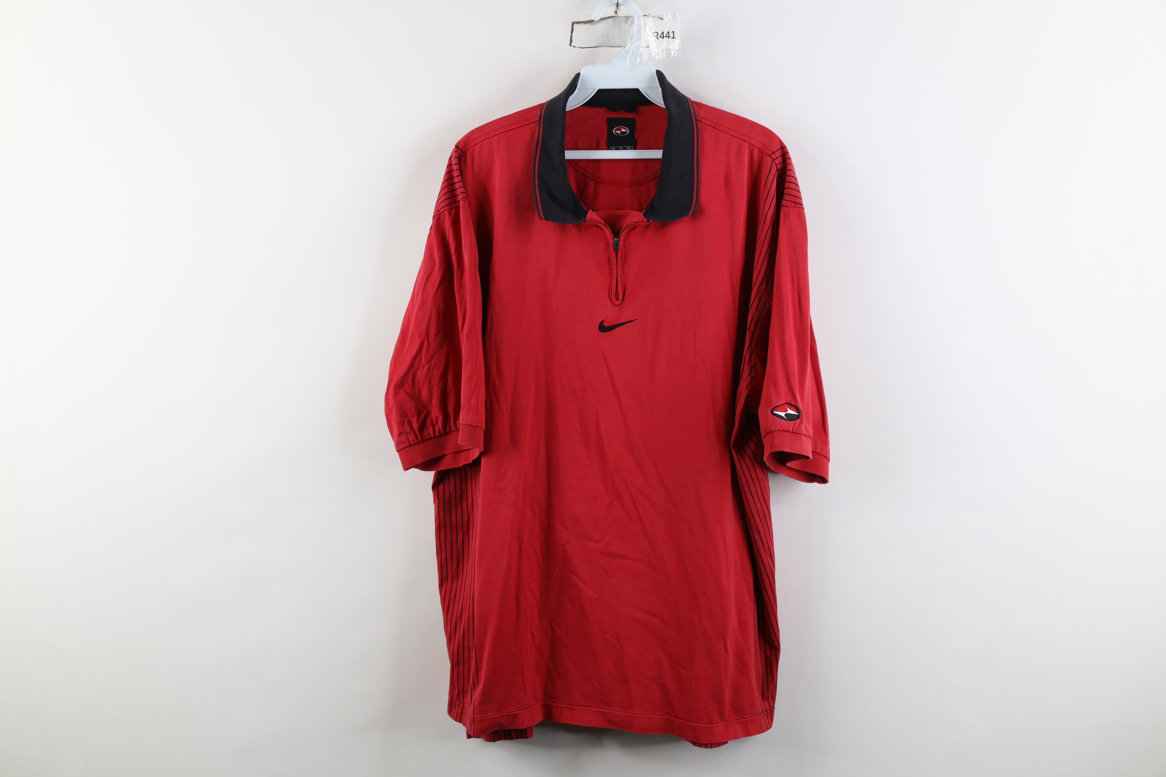 Nike × Vintage Vintage 90s NIKE Polo Swooshed Buttoned Shirt | Grailed