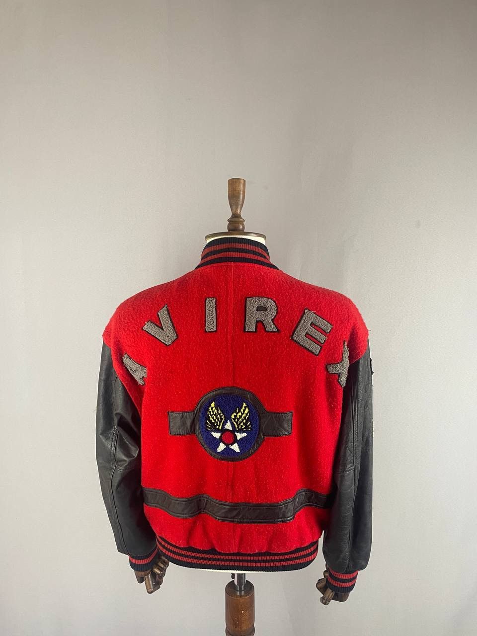 Avirex Avirex Varsity Jacket Leather Bomber USA Vintage Rare Size US M / EU 48-50 / 2 - 2 Thumbnail