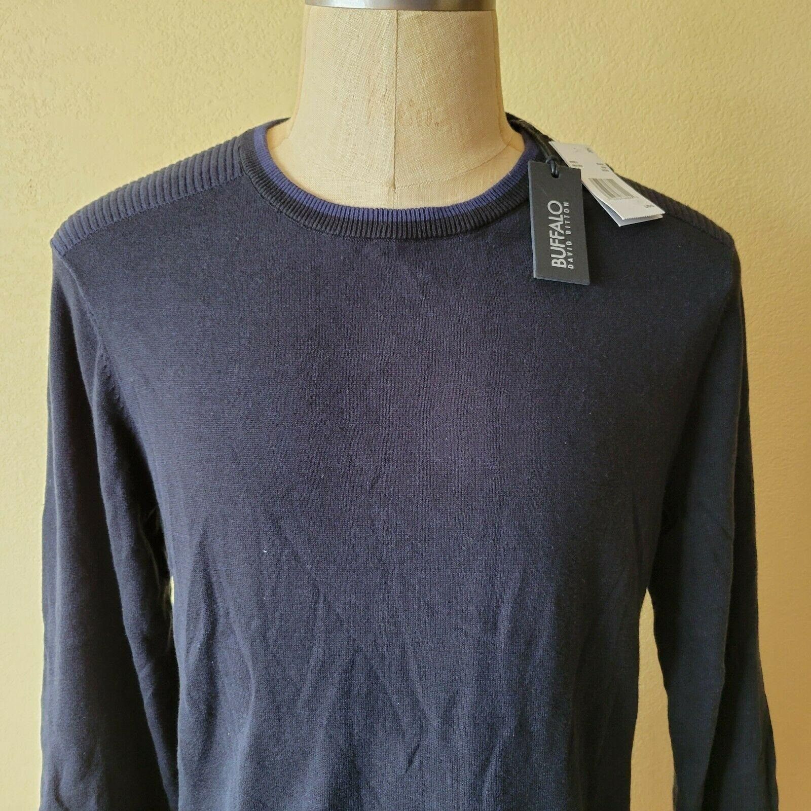 Buffalo David Bitton Men's Buffalo David Bitton Long-Sleeve Pullover Sweater Size Size US L / EU 52-54 / 3 - 7 Thumbnail