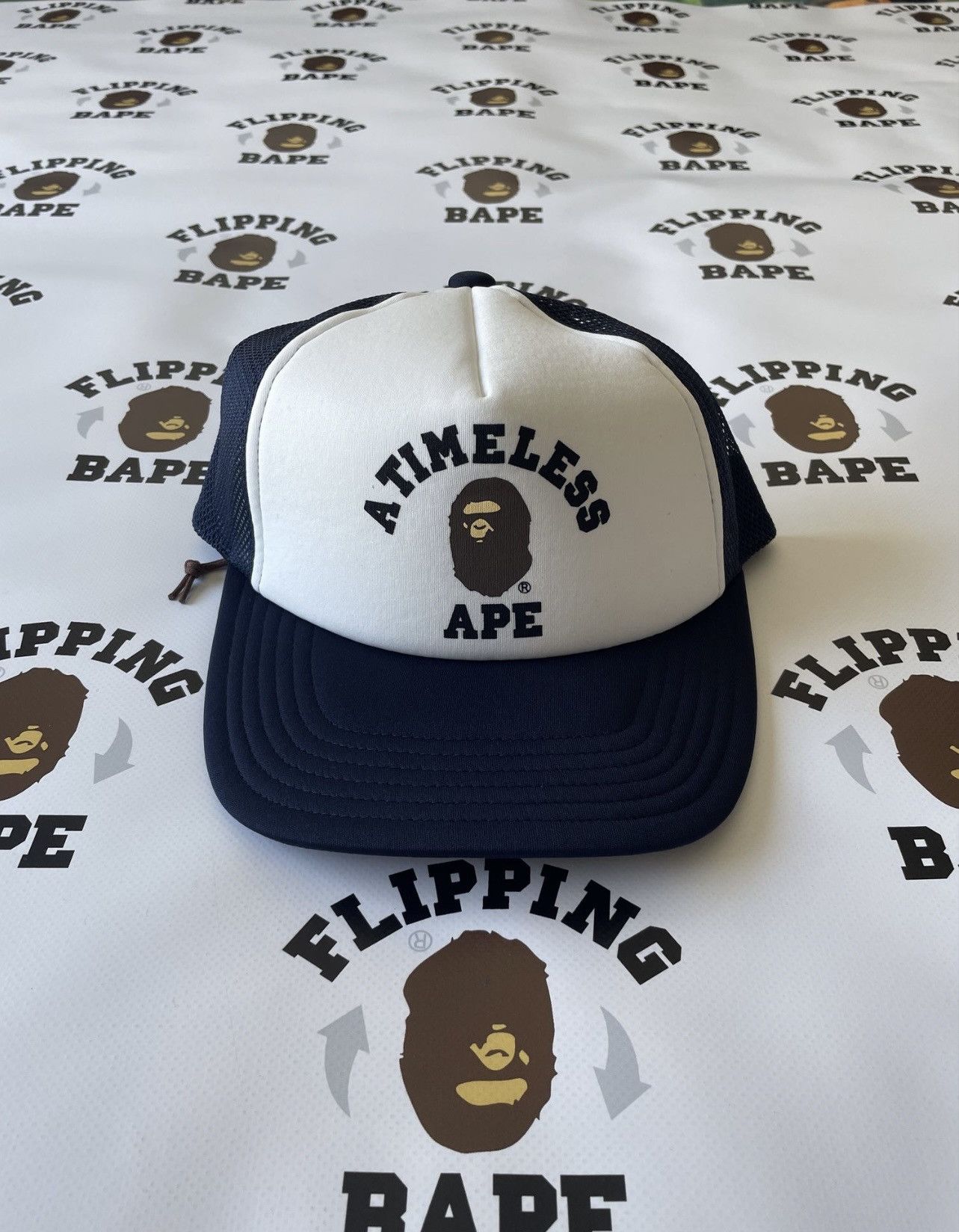 BAPE X JJJJOUND COLLEGE MESH CAP Trucker