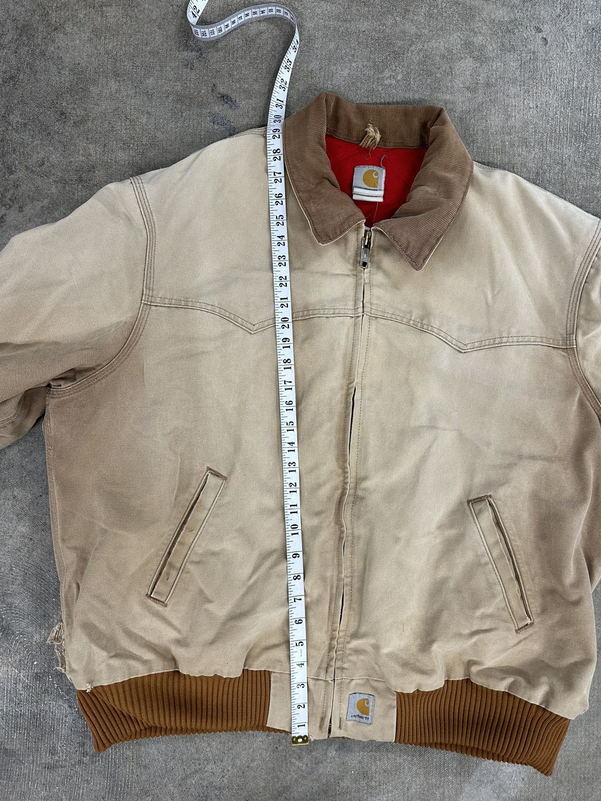 Carhartt Vintage 90s Carhartt Brown Quilted Lined Santa Fe Jacket Size US XXL / EU 58 / 5 - 10 Thumbnail