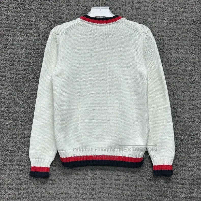 Fendi Fendi Embroidered Logo White Knit Sweater Size XS / US 0-2 / IT 36-38 - 2 Thumbnail