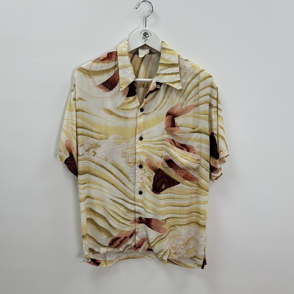 Vintage Vintage 70s Hinahina Koi Carp rare Hawaiian shirt y2k hype Size US M / EU 48-50 / 2 - 1 Thumbnail