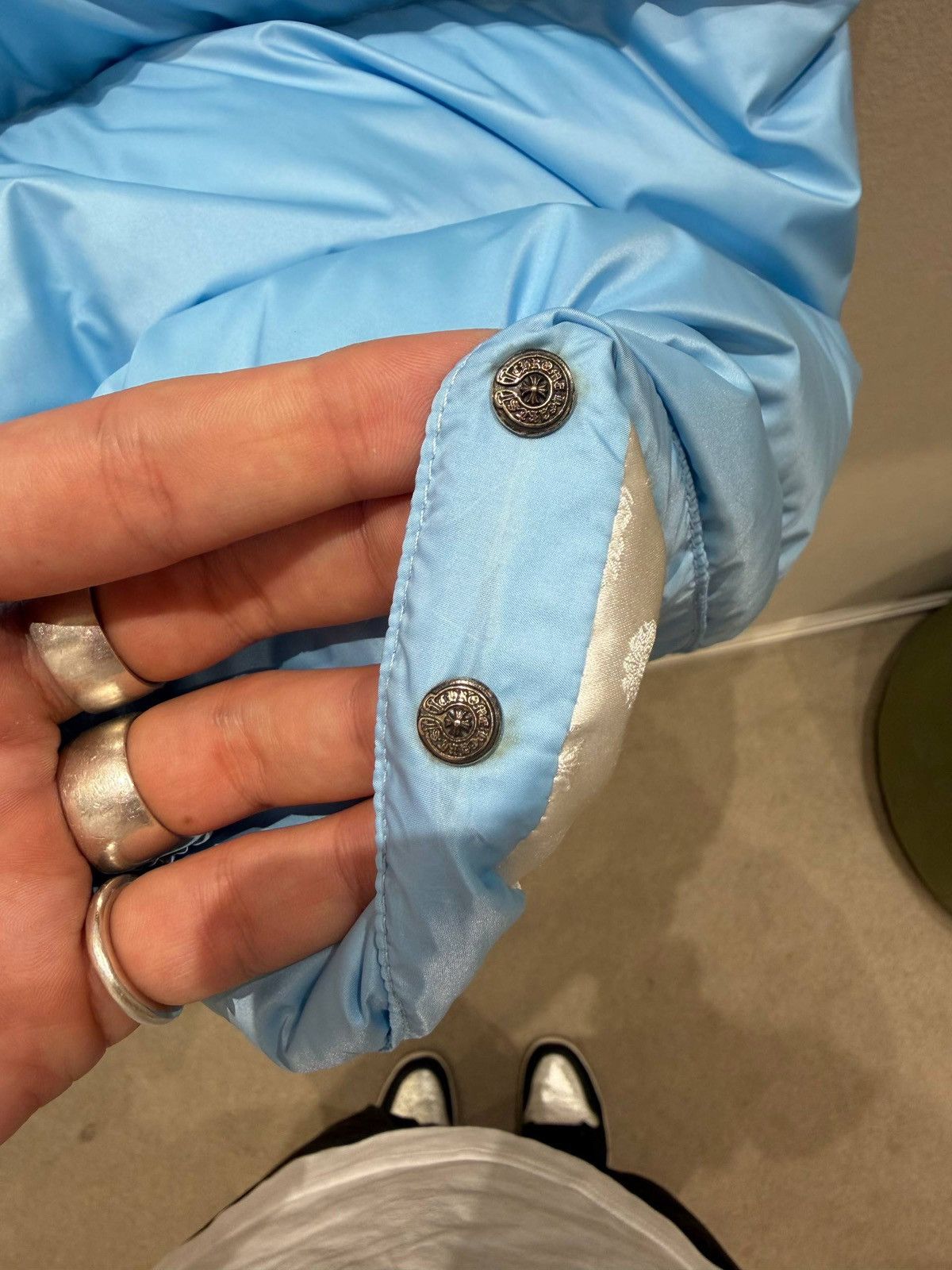 Chrome Hearts Chrome Hearts puffer jacket baby blue Size US L / EU 52-54 / 3 - 10 Thumbnail