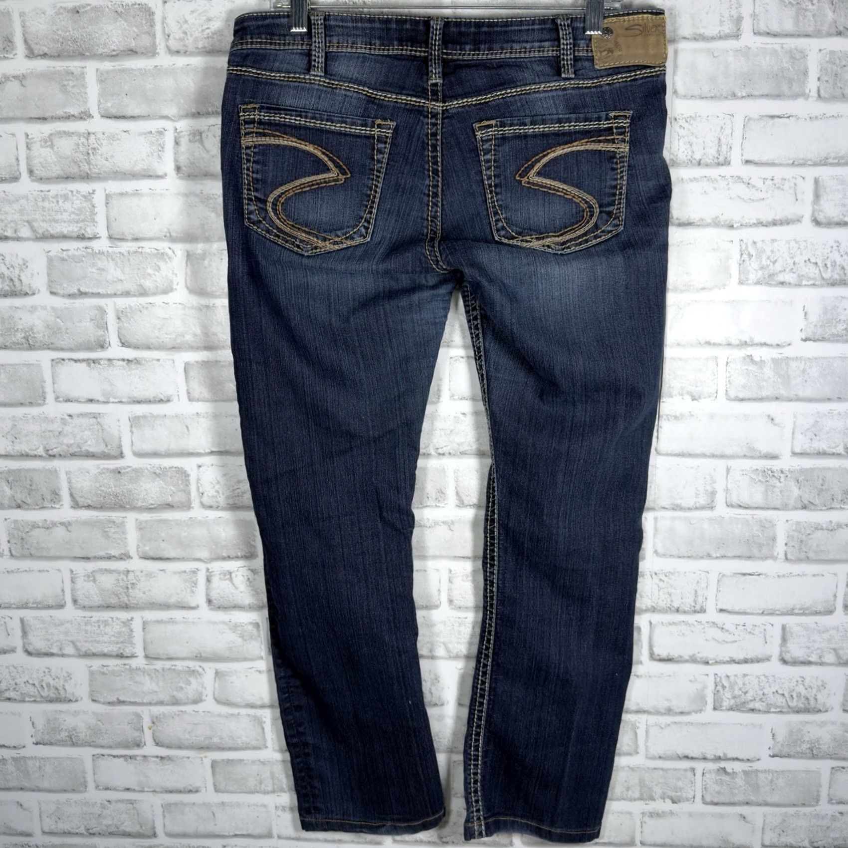 Silver Jeans Co. Silver Jeans Co Berkley Jeans Womens Size 31x28 Blue Cotton Size 24" / US 00 / IT 34 - 5 Thumbnail