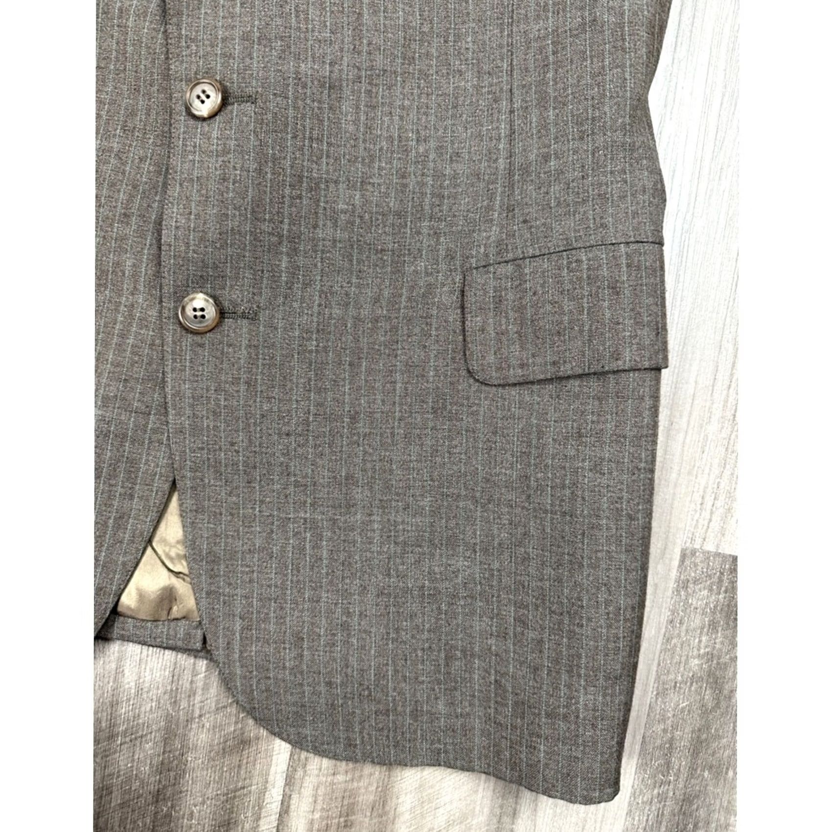 Ralph Lauren Ralph Lauren Polo University Club Blazer - Vintage Sport Coat Pinstripe Wool 40R Mens Blazer All Size US L / EU 52-54 / 3 - 5 Thumbnail