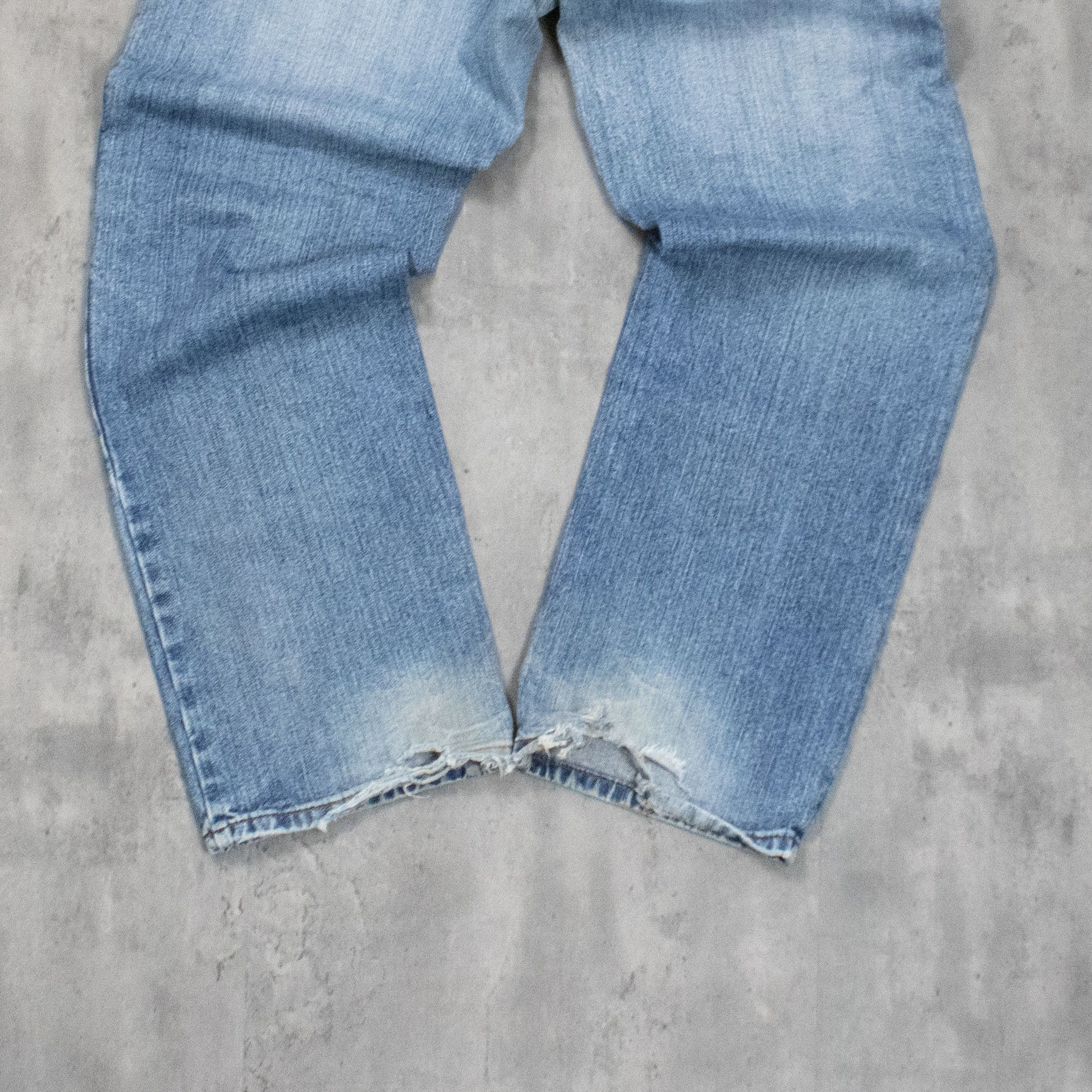 Japanese Brand Y2K 00's Midwash Baggy Relax Fit Wide Legged Denim Pant's Size US 34 / EU 50 - 10 Thumbnail