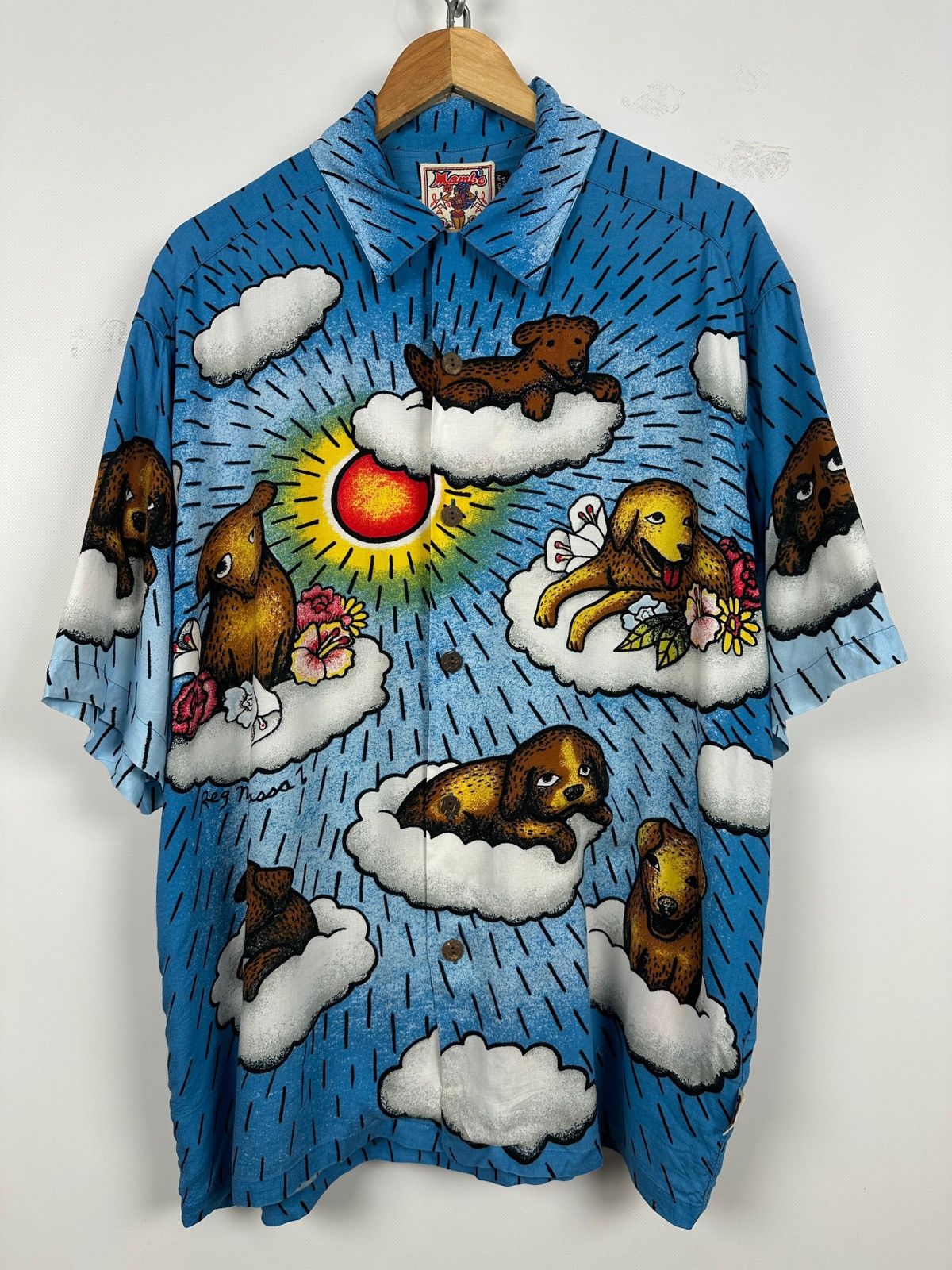 Mambo Vintage Mambo Loud Puppies by Reg Mombasaa 01 Hawaiian Shirt Size US M / EU 48-50 / 2 - 3 Thumbnail