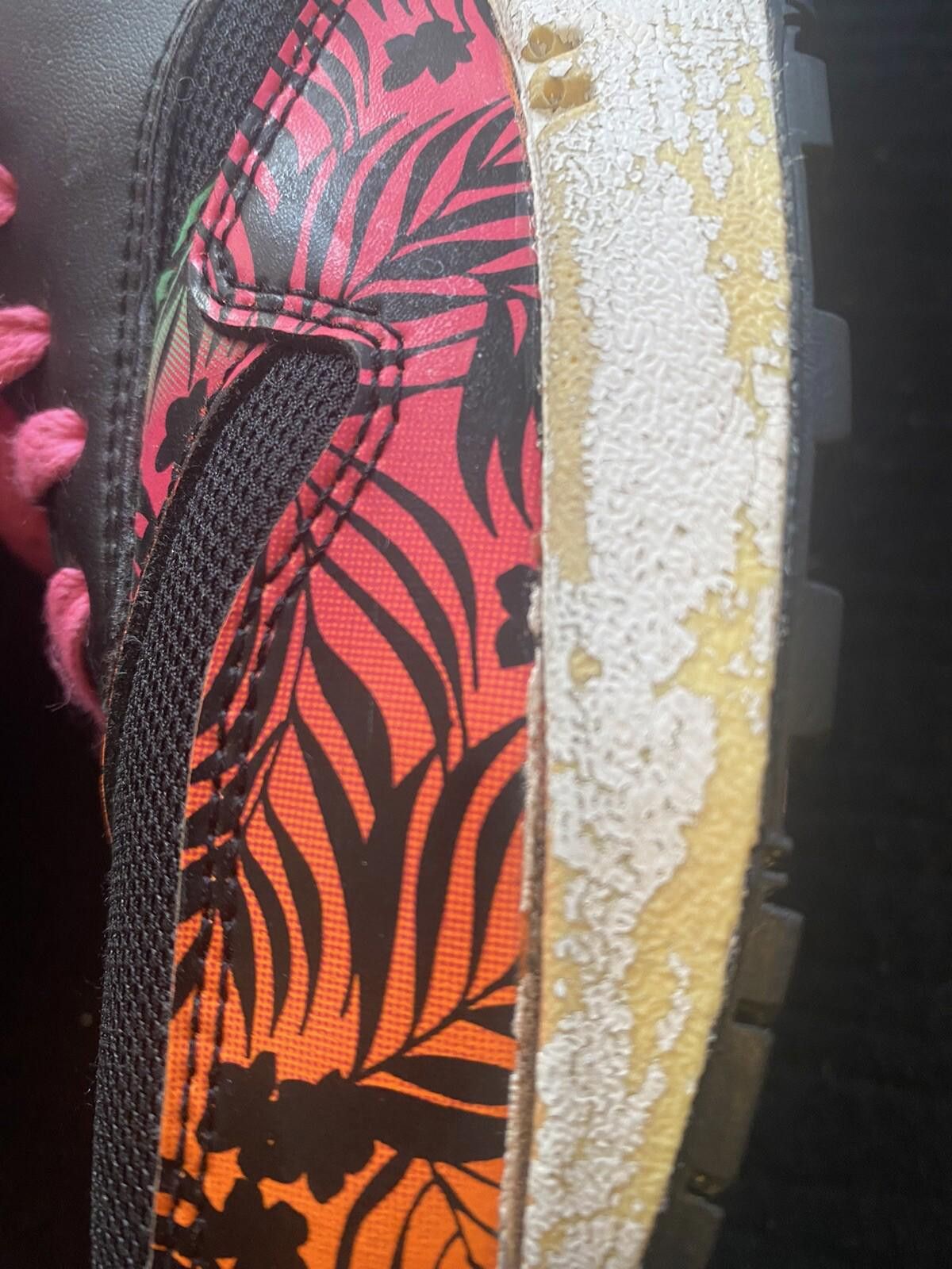 Nike Kids Nike Air Max 90 s 6.5y 705479-001 Black Pink Orange Size US 6.5 / EU 39-40 - 8 Thumbnail