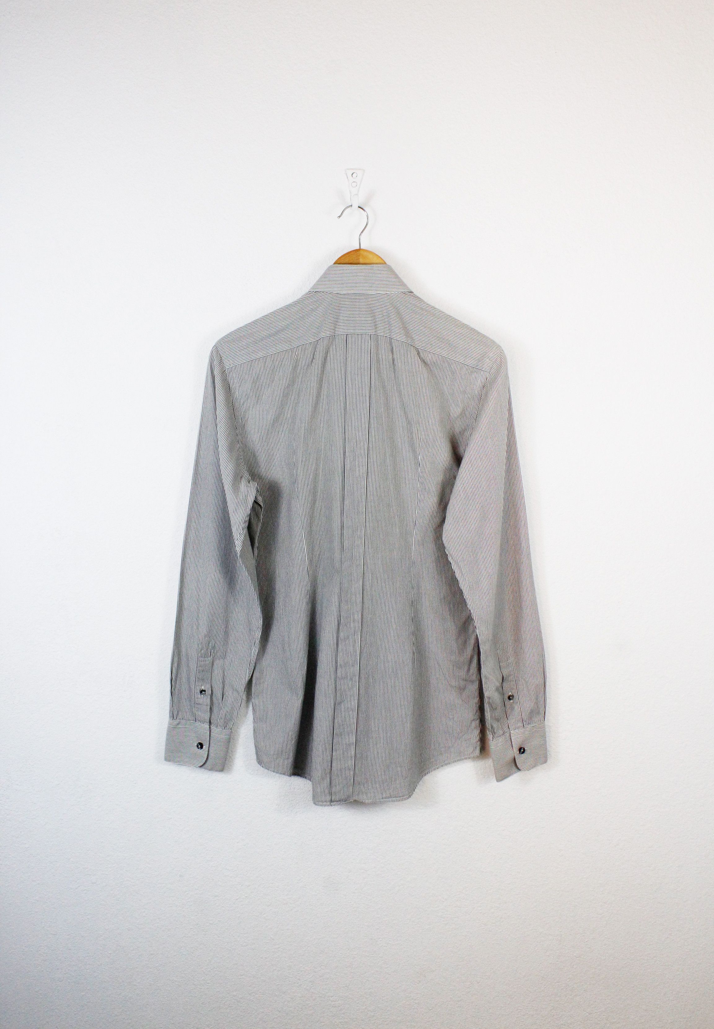 Dolce & Gabbana GOLD Cotton Silk Striped Formal Dress Shirt