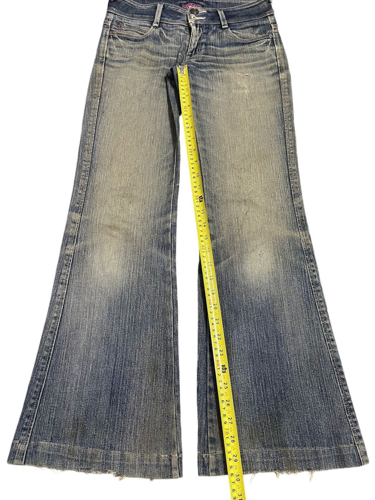 Tornado Mart Vintage Japanese Brand Mud Faded Wash Style Flare Jeans Size US 28 / EU 44 - 13 Thumbnail