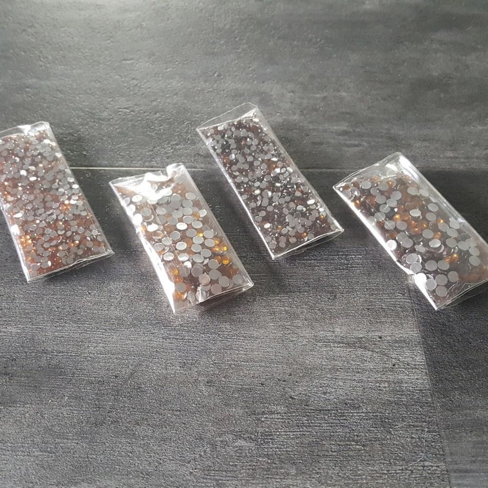Designer Orange Diamond Nail Art Bundle Size ONE SIZE - 2 Thumbnail
