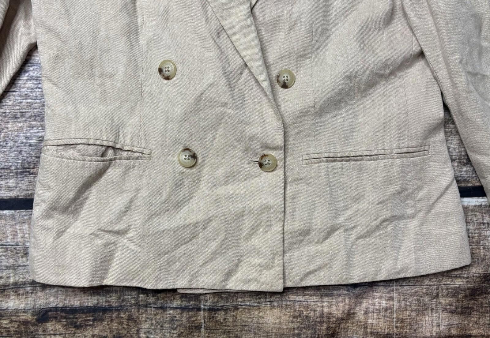 Lauren Ralph Lauren Lauren Ralph Lauren Blazer Jacket Womens Size 4p Linen USA Size S / US 4 / IT 40 - 7 Thumbnail