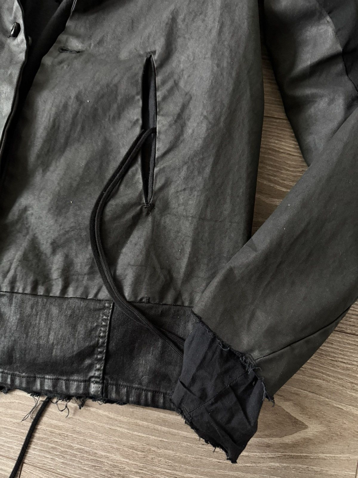 Boris Bidjan Saberi Boris Bidjan Saberi AW09-10 JP2 Waxed Perforated Lamb JCKT Size US M / EU 48-50 / 2 - 8 Thumbnail