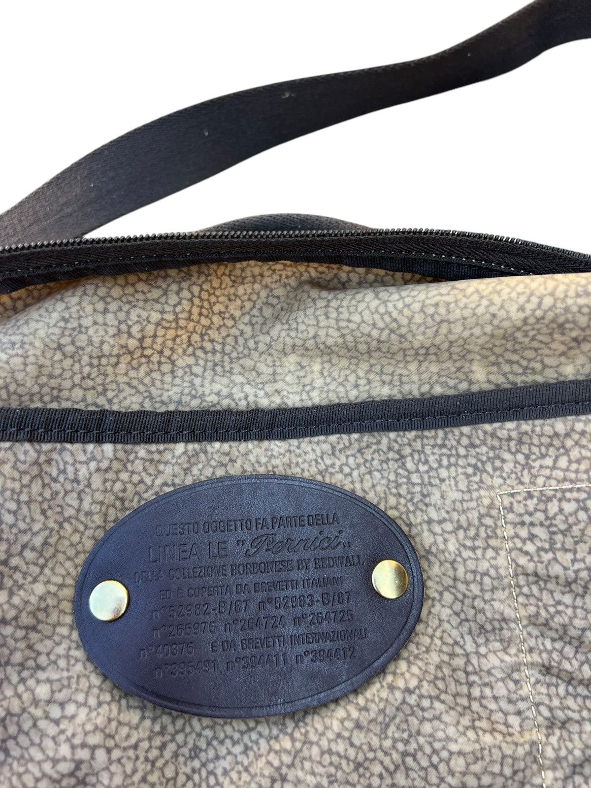 Vintage Vintage Borbonese Redwall 2 Way Travel Bag Size ONE SIZE - 21 Thumbnail