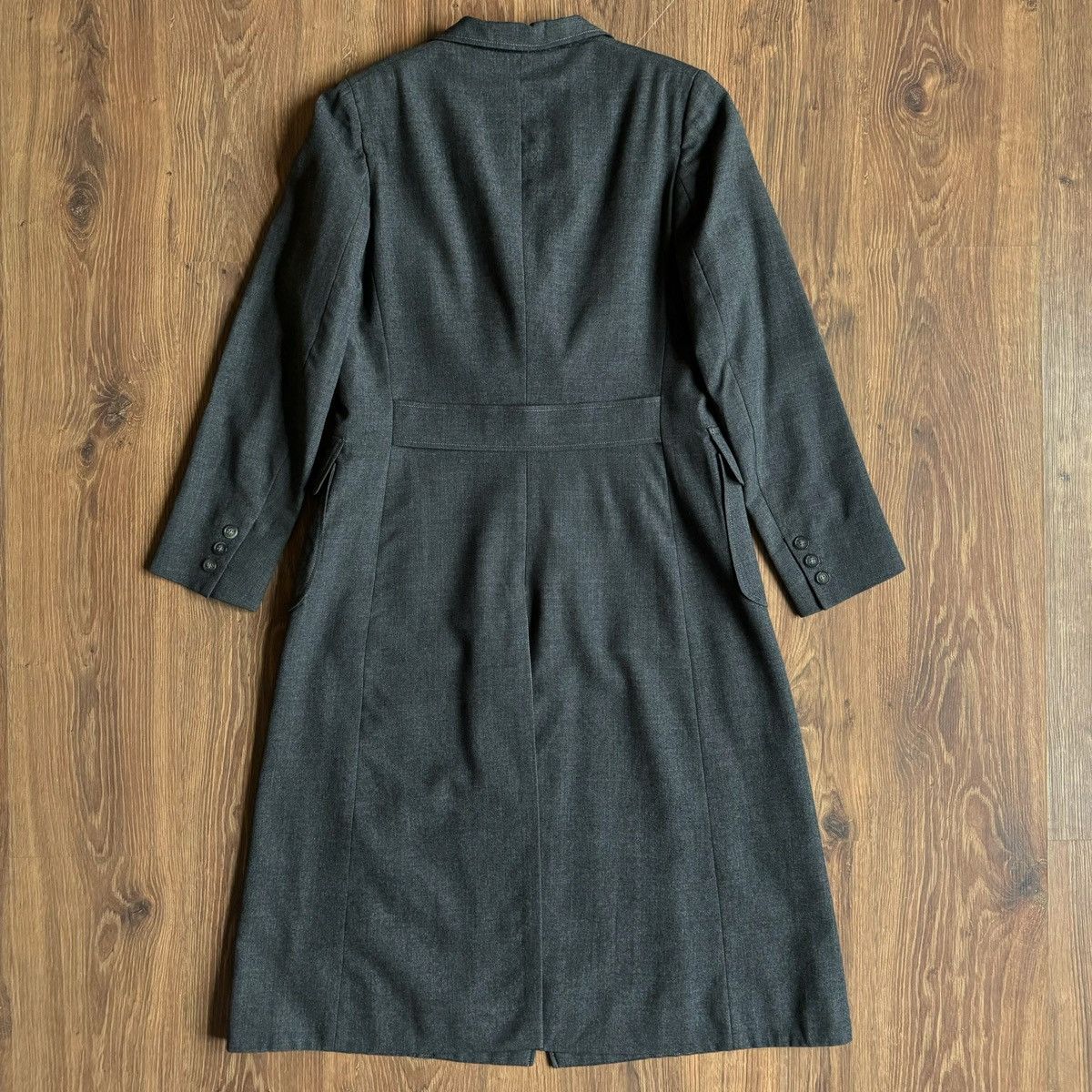 Burberry Vintage Burberry’s Burberry Wool Coat Grey Women’s 90s 80s Size M / US 6-8 / IT 42-44 - 4 Thumbnail
