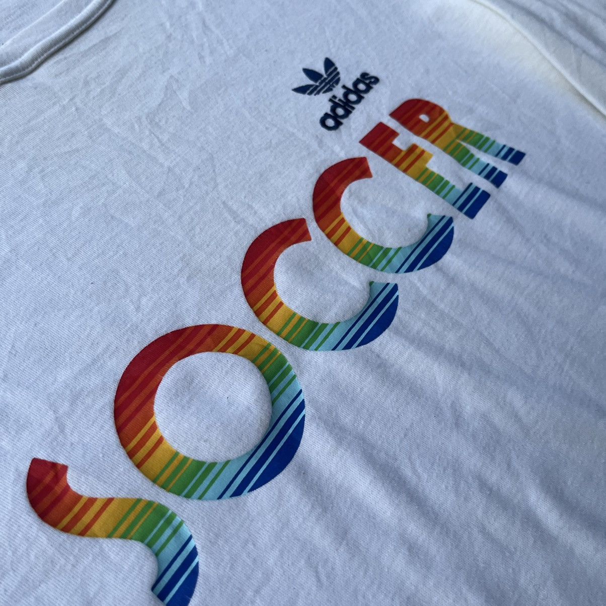 Adidas × Vintage Vintage 70s soccer white long sleeves t-shirt Size US M / EU 48-50 / 2 - 4 Thumbnail