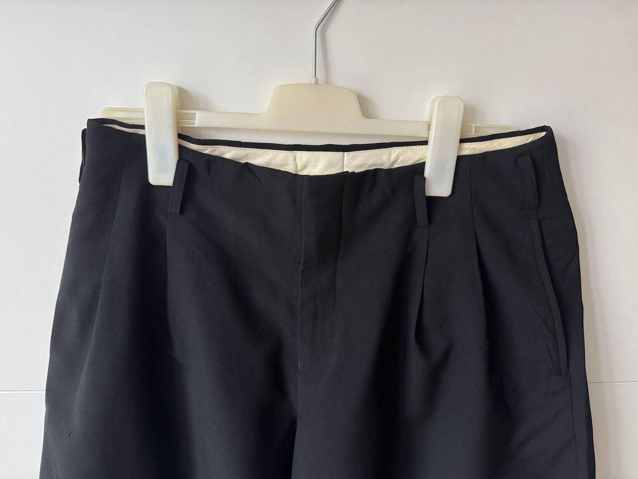 Comme des Garcons Homme [S] Wool Tropical Short in Black (AD2020) Size US 30 / EU 46 - 2 Thumbnail
