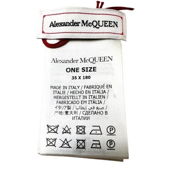 Alexander McQueen Alexander McQueen Womens Logo Pink Wool Cashmere Fringe Trim Size ONE SIZE - 5 Thumbnail