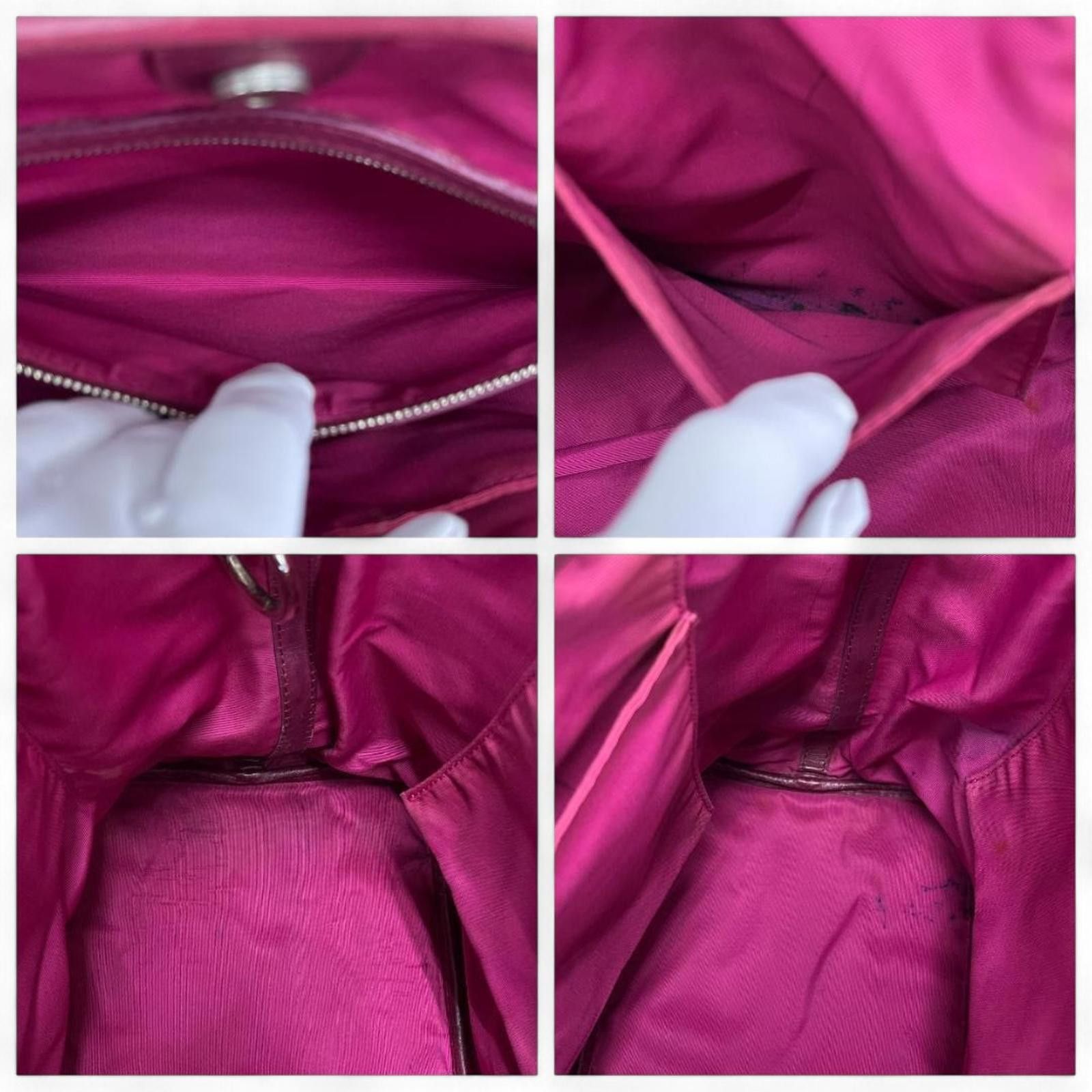 Christian Dior Monsieur Dior - Quilted Burgundy Leather Tote Bag Size ONE SIZE - 8 Thumbnail